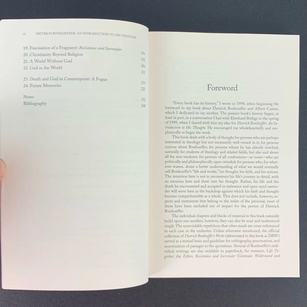 Dietrich Bonhoeffer: An Introduction to His Thoughts by Sabine Dramm. 2007.